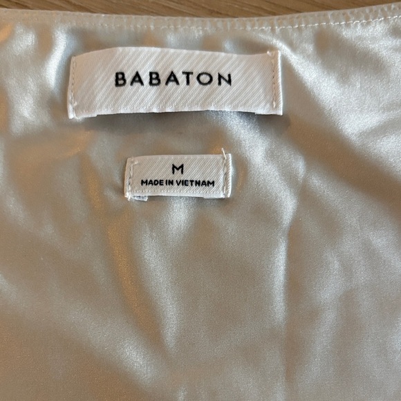 Babaton Silver Asymmetrical Long-Sleeve Top - Picture 2 of 4